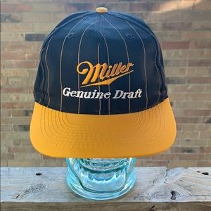Vintage Miller Genuine Baseball Cap OS Snapback